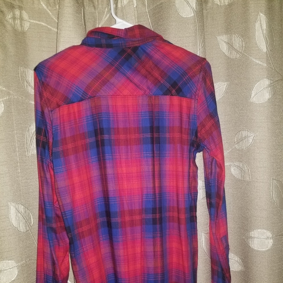 Long Sleeve Plaid Gap shirt Lightweight - Picture 4 of 5